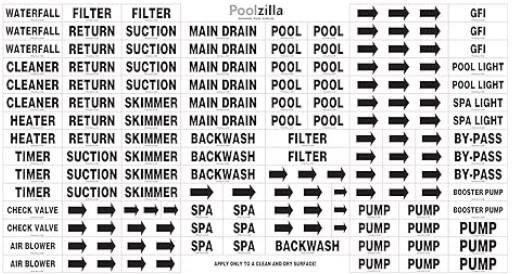 PLUMBING LABEL PAPER STICKER