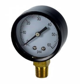 PRESSURE GAUGE SIDE 1/4IN