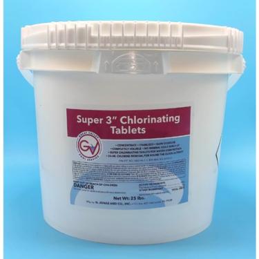 3IN CHLORINE TABLETS 25 LB
